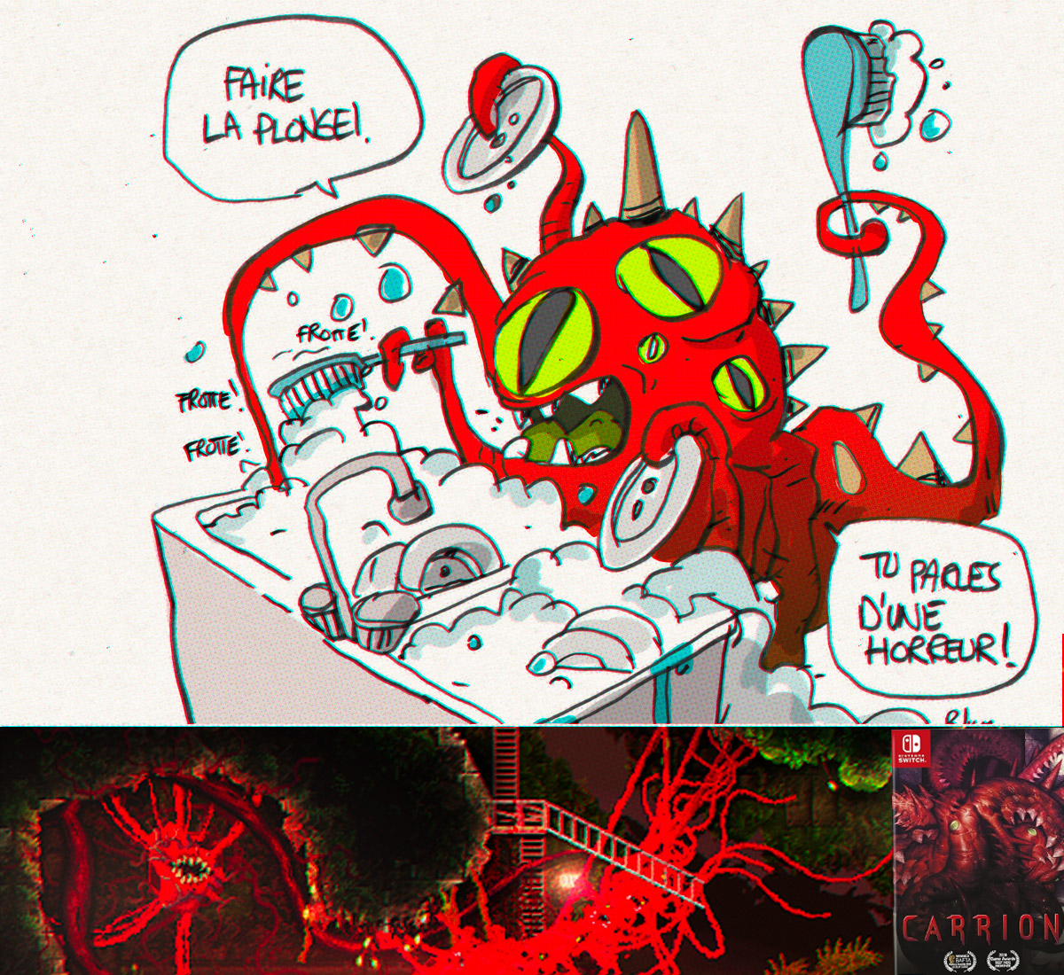 Illustration de Carrion : Le Jeu d'Horreur à l'Envers